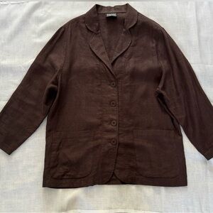 Vintage 90’s Eileen Fisher Linen Blazer
